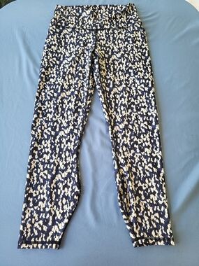 Fabletics Navy and White Printed High-Waist Jeggings
